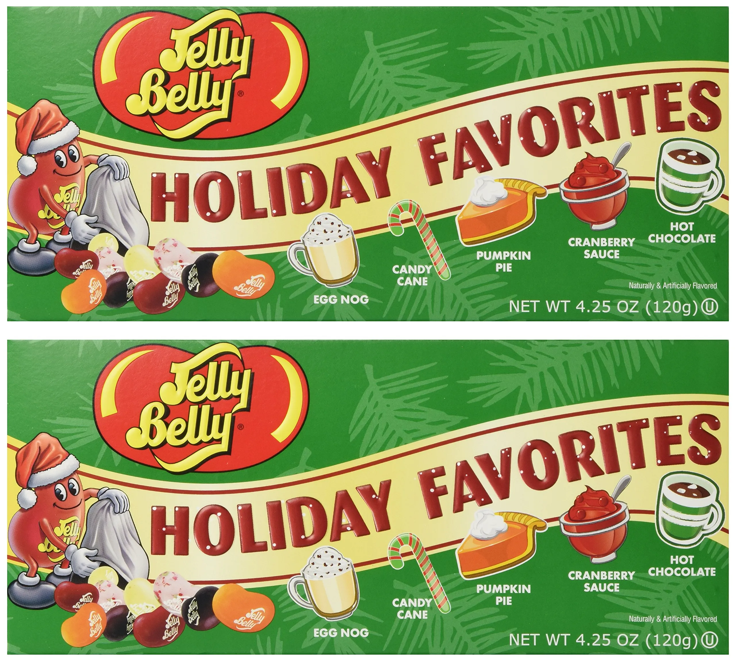 Jelly Belly Christmas Holiday Favorite Flavored Candy Beans Gift Box