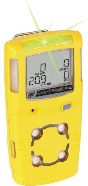 BW Technologies GasAlertMicroClip XL 4 Gas Detector