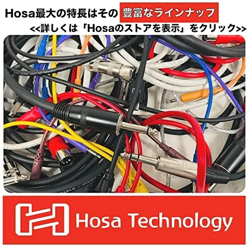 Hosa CPR-202 Dual 1/4" TS to Dual RCA Stereo Interconnect Cable, 2 Meters, 6.6 Feet, Black