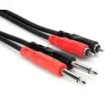 Hosa CPR-201 Dual 1/4 inch TS to Dual RCA Stereo Interconnect Cable