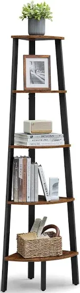 VASAGLE Industrial Corner Shelf 5-Tier