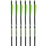 Carbon Express 52141 Piledriver Crossbolt Green 22 Carbon Fiber 6 Pack - 52141