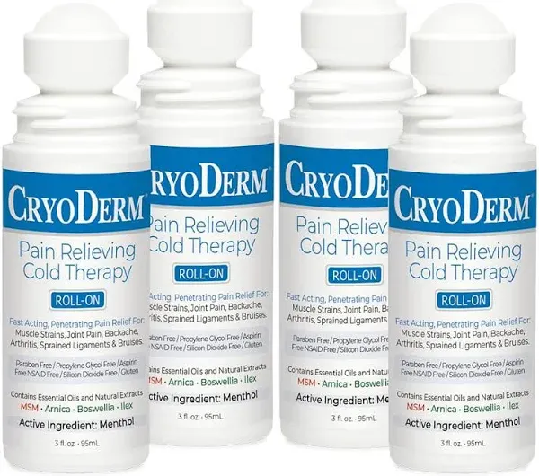 Cryoderm Cold Therapy 3 oz Roll On