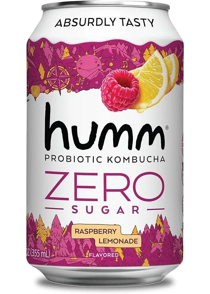 Humm Blood Orange Zero Sugar Probiotic Kombucha