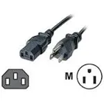 C2G 15FT Premium Replacement AC Power Cord - Durable Power Cable for TV, Computer, Monitor, Appliance & More (24240)