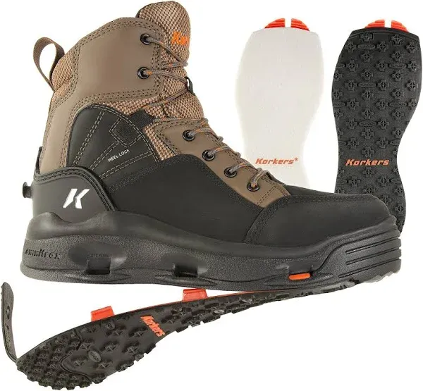 Korkers Buckskin Wading Boots Kling-On