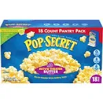 Pop Secret Movie Theater Microwave Popcorn, Butter (54 oz, 18 ct)