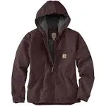 Women&#039;S Loose Fit Washed Duck Sherpa Lined Jacket