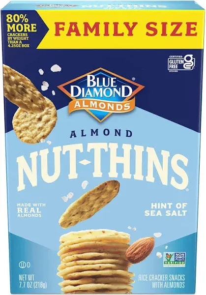 Blue Diamond Almonds Nut Thins Cracker Crisps