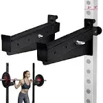 Yes4All Attachments Capacity 1000 LBS for 2x2" Tube, 1" Hole Power Cage including J-Hook, Spotter Arm, Dip Bar for Squat Rack