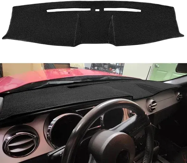 Yiz Custom Fit Dash Cover Dashboard Pad Mat for Ford Mustang 2005-2009