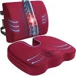 Lumbar and Seat Cushion - Breathable Mesh Cover