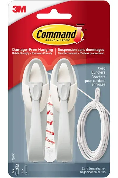 3M Command™ 7100129501 Cord Bundler - 2/Pack