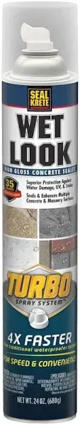 Seal-Krete Wet Look Turbo Concrete Sealer Spray 357925