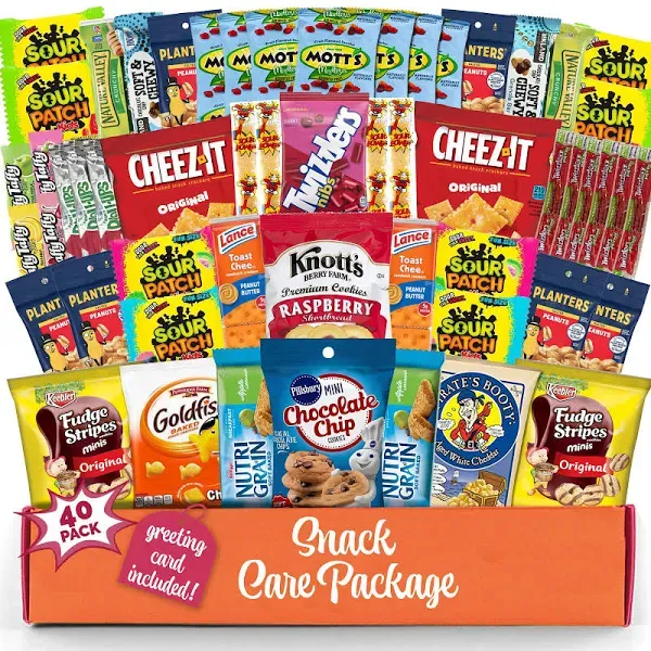 Sweet Choice 40 Count Ultimate Sampler Mixed Bars, Cookies, Chips, Candy Snack Box