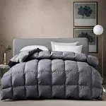 KRT Luxurious Goose Feathers Down Comforter Queen Size Dark Grey