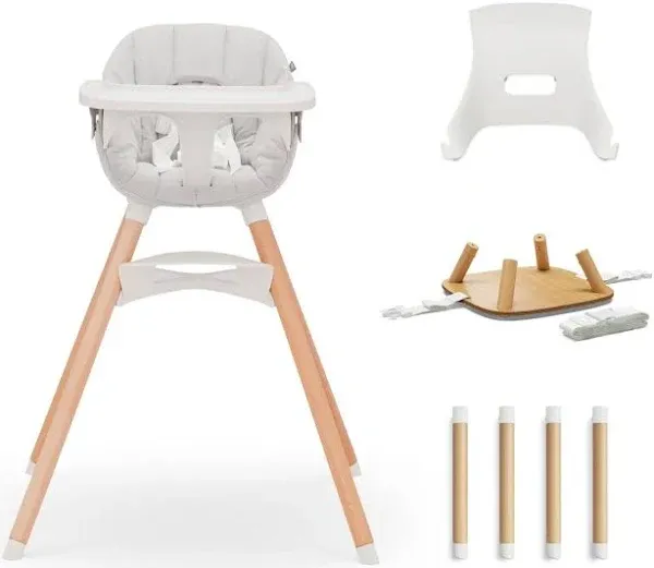 Lalo Unisex 3-in-1 High Chair and All In One Bundle