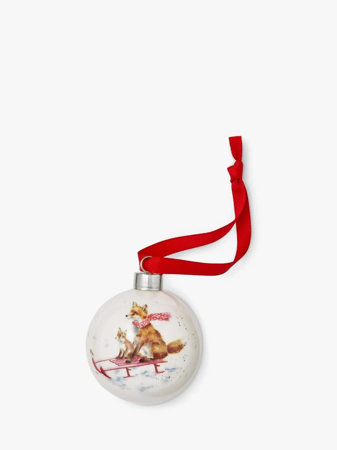 Wrendale Bauble - Sleigh Ride Fox