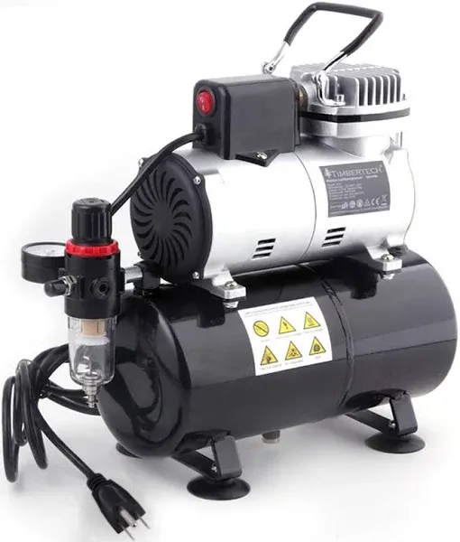 TimberTech Professional Upgraded Piston Airbrush Compressor