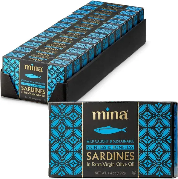 Mina Sardines in Extra Virgin Olive Oil Skinless & Boneless