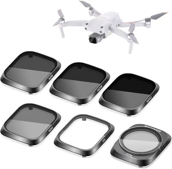 NEEWER 6PCS Lens Filter Kit Compatible with DJI Air 2S, UV CPL ND4 ND8 ND16 ND