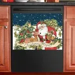 3-Piece Seasonal Decorative Kitchen Dishwasher Magnet Set -