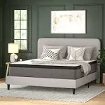 Flash Furniture Capri Comfortable Sleep 13 inch Euro Pillow Top Pocket Spring Hybrid Mattress, King