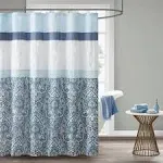 Printed And Embroidered Shower Curtain