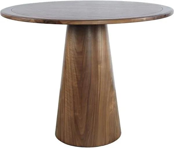 Jofran Nash Mid-Century Modern 50" Round Pedestal Dining Table