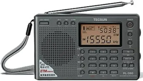 Tecsun PL380 DSP PLL FM/LW/SW/MW Digital Portable Multi Band Stereo Radio