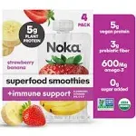 NOKA: Strawberry Banana Superfood Smoothie Immunity Boost, 16.9 oz