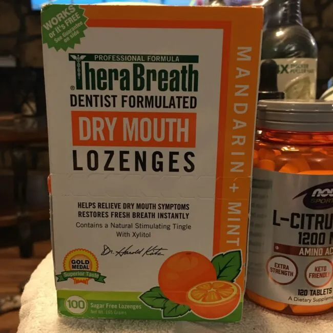 Dry Mouth Lozenges with Zinc 100 Lozenges Mandarin Mint Count