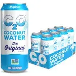 C2O Pure Coconut Water, 16.3 Fluid Ounce Pack of 8