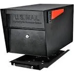 New Mail Boss Mail Manager Pro Curbside Security Locking Mailbox, Black