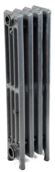 Cast Iron Radiator, 25&#034; Height, 4-7/16” Depth, 4-Tube, Steam Radiator, Hot