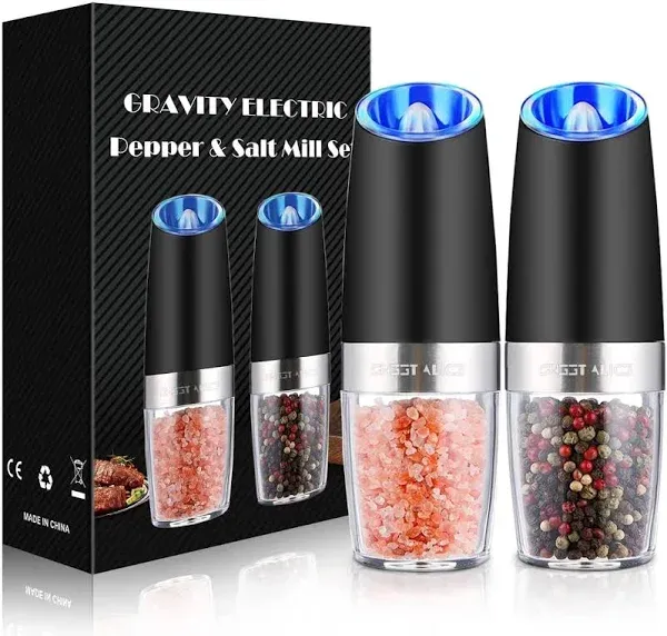 Electric Pepper & Salt Grinder Set