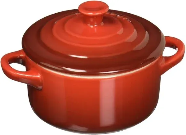 Le Creuset Stoneware 8 oz. Mini Round, Marble Collection Cocotte