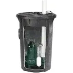 Zoeller 912-0010 Simplex 0.5 HP Sewage Pump System with Basin