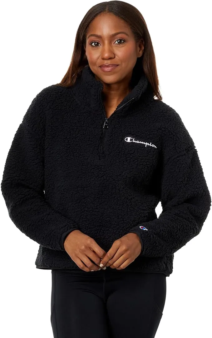 Champion Women's Cozy High Pile Quarter Zip Pullover