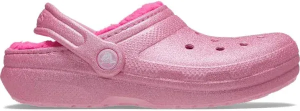 Crocs Toddler Classic Lined Glitter Clogs