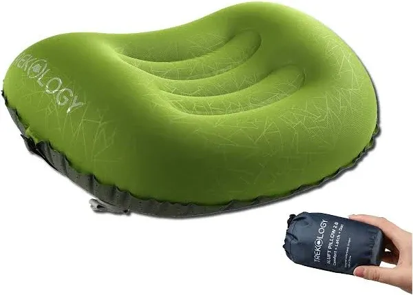 Trekology Ultralight Inflatable Camping Travel Pillow Aluft 2.0 Compressible