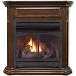 Duluth Forge Dual Fuel Ventless Fireplace - 32,000 BTU, Remote Control, Nutmeg Finish