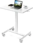 Small Mobile Rolling Standing Desk - Overbed Table,