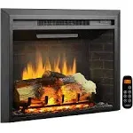 LegendFlame Carl 28" W Electric Fireplace Insert (EF262), Fireplace Heater 750/1500W, Fire Crackling Sound, Remote Control