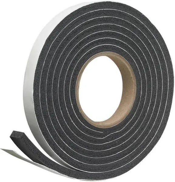 NEW FROST KING R534H BLACK FOAM WEATHER STRIPPING TAPE SELF ADHESIVE 3/4&#034; X 10FT