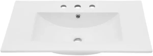 Swiss Madison 30" Vanity Top Bathroom Sink with 3 Holes