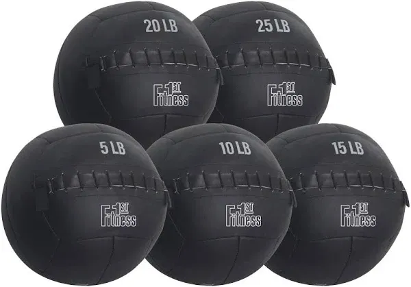 Fitness First Medicine Wall Ball Weighted Home Core Workout Strength Training 