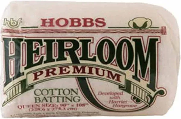 Hobbs Heirloom 100% Cotton Natural Batting