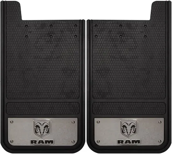 Plasticolor Ram Heavy Duty Rear 12 X 23 Mud Guards, 12&#034; x 23&#034; Rear Mud Guards...