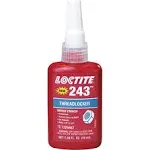 Loctite 1329467 243 Blue Medium Strength Threadlockers, 1.69 Ounces, 50 mL, 3/4" Thread